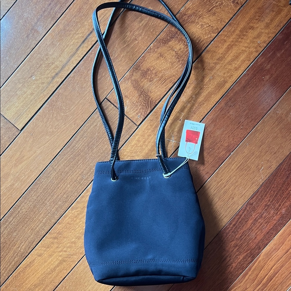 Nine West Elegant Navy small Blue Bucket Bag